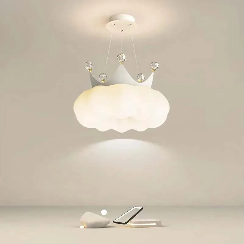 PrincessLume – Franse Kroonlamp met Crèmekleurige Windstijl