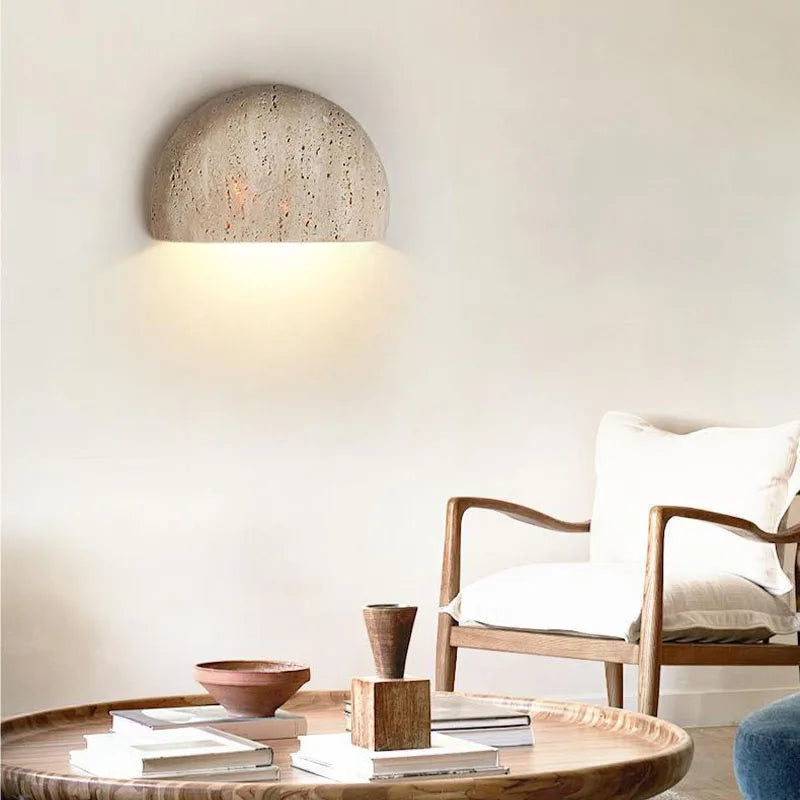 WABIKU Natuursteen Wandlamp