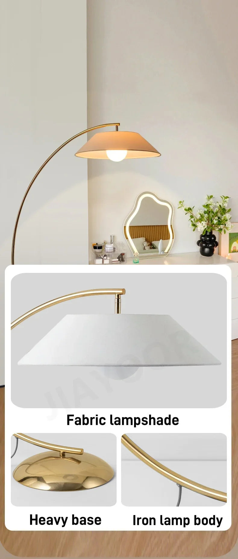 Luxe Design Vloerlamp – Stijlvolle Sfeerverlichting voor Woonkamer & Slaapkamer