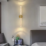 LumiGlas – Luxe LED Wandlamp met Kristal Bubbelstaaf