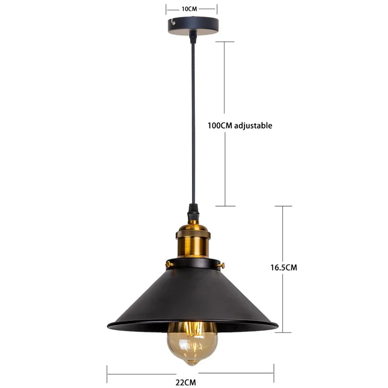 IronGlow Vintage LED Hanglamp – Retro Industriële Verlichting voor Keuken & Woonruimte