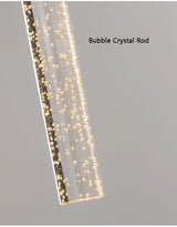 LumiGlas – Luxe LED Wandlamp met Kristal Bubbelstaaf