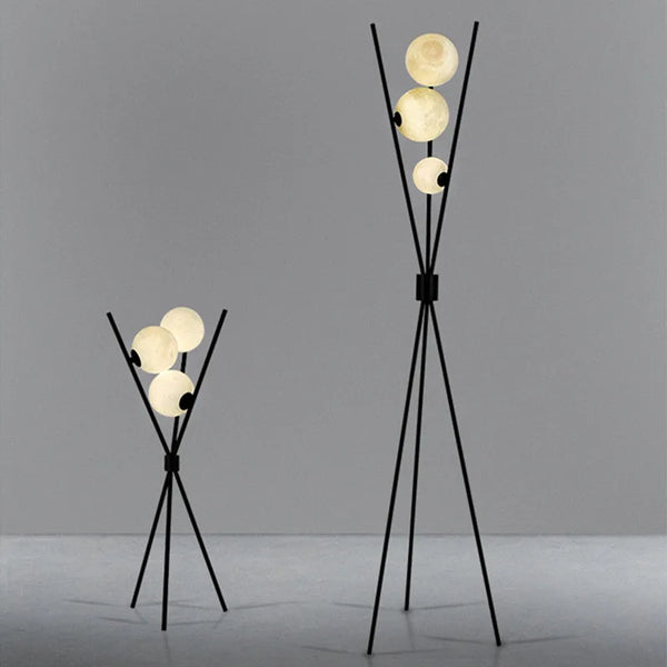 LunaGlow 3D Maan Vloerlamp – Elegante LED Tripod Lamp voor Woonkamer, Slaapkamer & Studieruimte