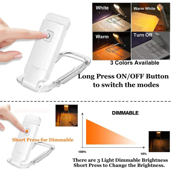 LumiFlex - Draagbare Dimbare LED Leeslamp met Oplaadbare USB
