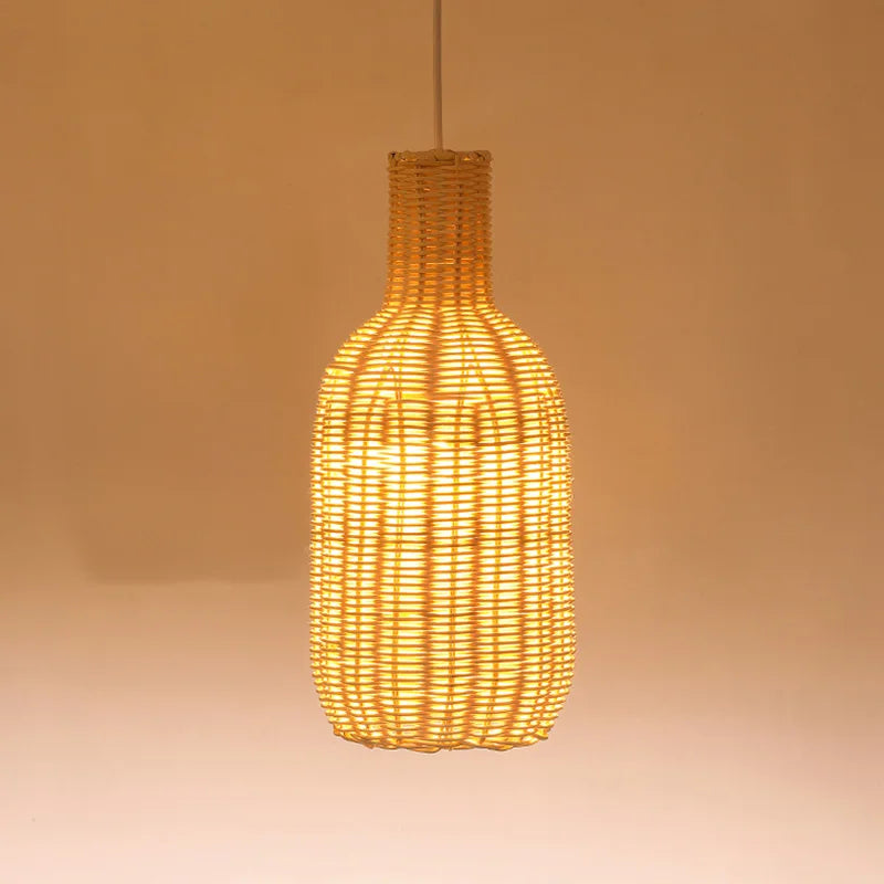 Bohemian Wicker Pendant Light