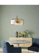 LumiGlow – Elegante Glassteen Hanglamp met LED-verlichting
