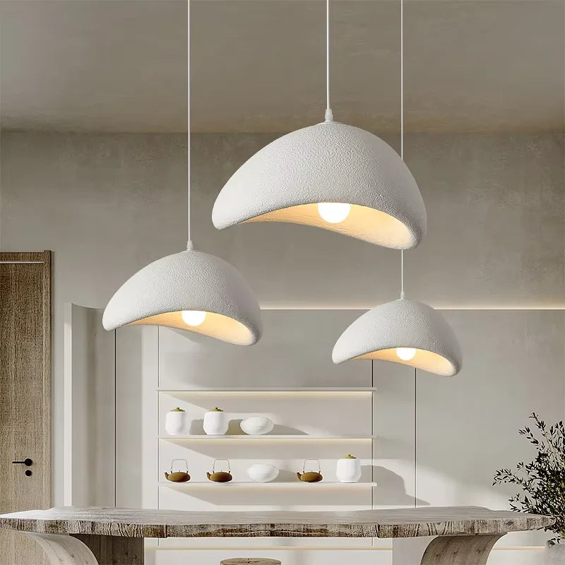 WabiGlow – Moderne Wabi Sabi LED Hanglamp voor Woonkamer, Eetkamer & Slaapkamer