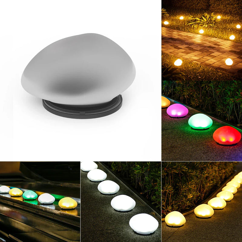 LUXGLOW Solar Kiezel Buitenlamp