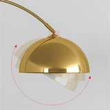 Nordic Arc Luxe Vloerlamp – Minimalistische LED Staande Lamp met Marmeren Basis