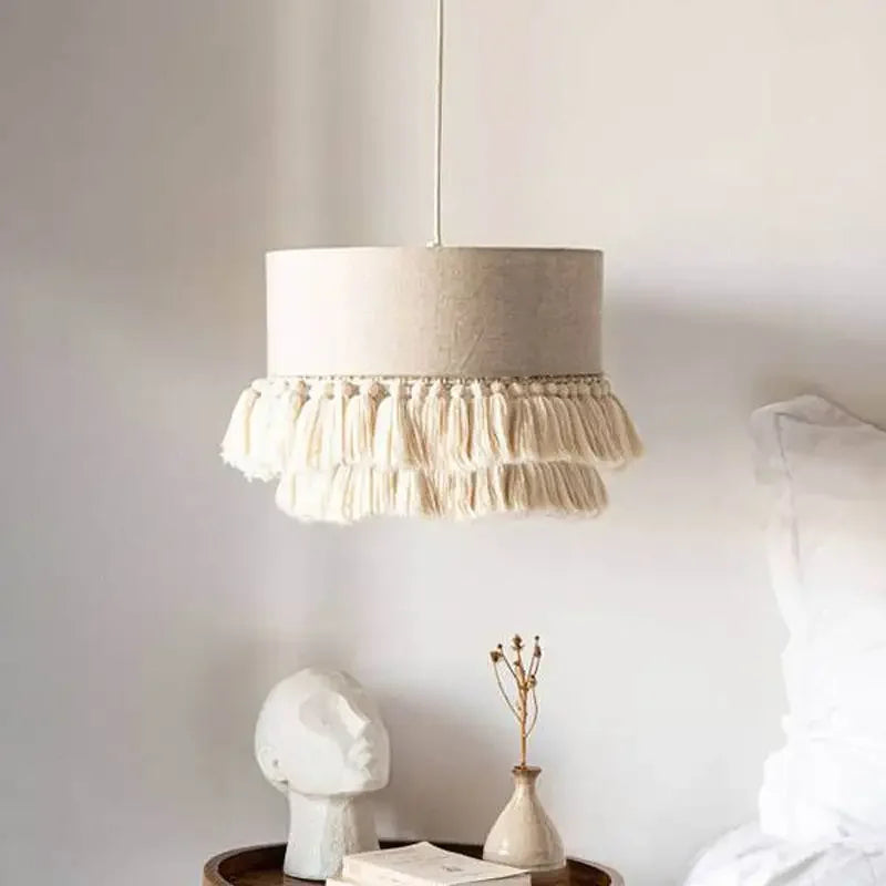 SabiGlow – Boheemse Wabi Sabi Stoffen Hanglamp