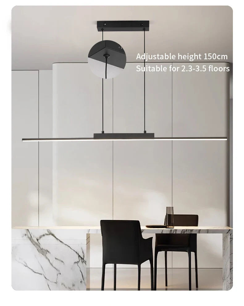 LineaLuxe – Moderne Hanglamp voor Eetkamer en Woonruimte
