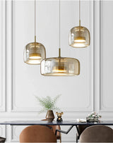 LumiGlow – Elegante Glassteen Hanglamp met LED-verlichting