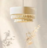 SabiGlow – Boheemse Wabi Sabi Stoffen Hanglamp