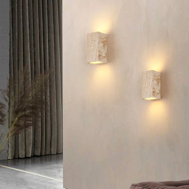 Luxe Marmeren Wandlamp – Stijlvolle LED Verlichting