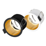 Spag D Inbouwspot Aluminium Wit/Zwart met Goud Binnenzijde Ø68mm