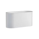 Squalla-Full Oval Wandlamp G9 Aluminium – Wit of Zwart, 3000K