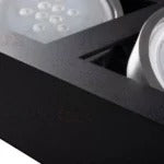 Stobi-II ES Dubbele Opbouwspot GU10 Aluminium – Wit of Zwart