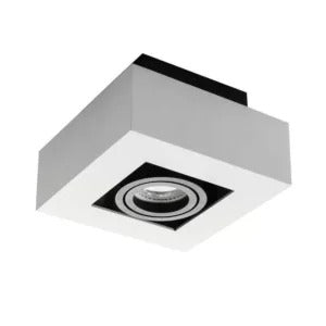 Stobi-I Opbouwspot Vierkant GU10 – Enkel Zwart of Wit