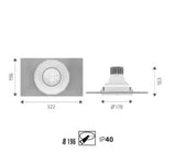 Swing LED Trimless Downlight – Kantelbaar & Draaibaar Inbouwspot