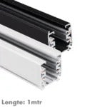 Tear-N 3-Fase Spanningsrail 1m – Wit/Zwart | Aluminium | 230V