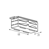 Tear-N 3-Fase Spanningsrail Connector – Wit/Zwart | 230V