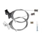 Tear-N Pendelset 3-Fase Spanningsrail – Wit/Zwart | 2m