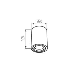 Toleo-I Ronde Opbouwspot GU10 Aluminium – Wit, Zwart of Alu