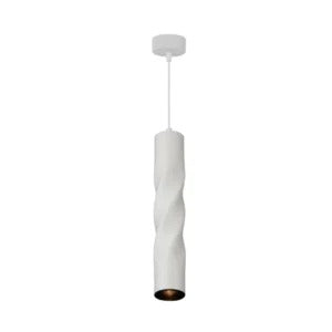 Tube-T300 Hanglamp Koker GU10 – Gedraaid Aluminium Ø55x300mm, 5 Kleuren
