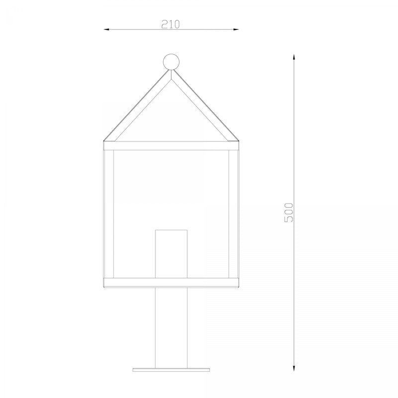 Tuinlamp Bloemendaal Sokkel