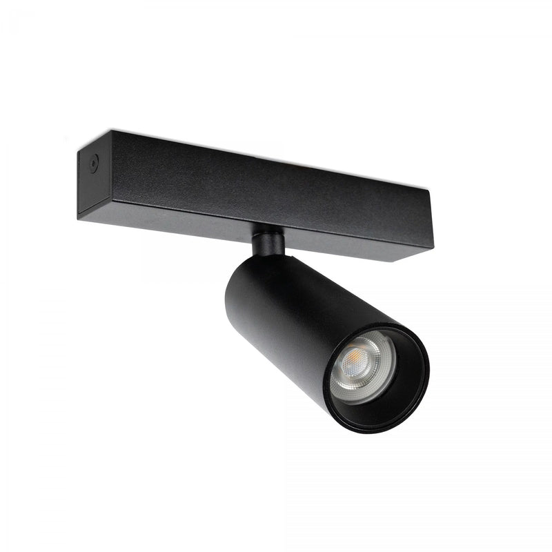 Vigo 1 Opbouwspot Zwart – Moderne Aluminium Plafondspot GU10