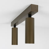 Vigo 2 Opbouwspot Brons – Moderne Aluminium Plafondspot Dubbel GU10