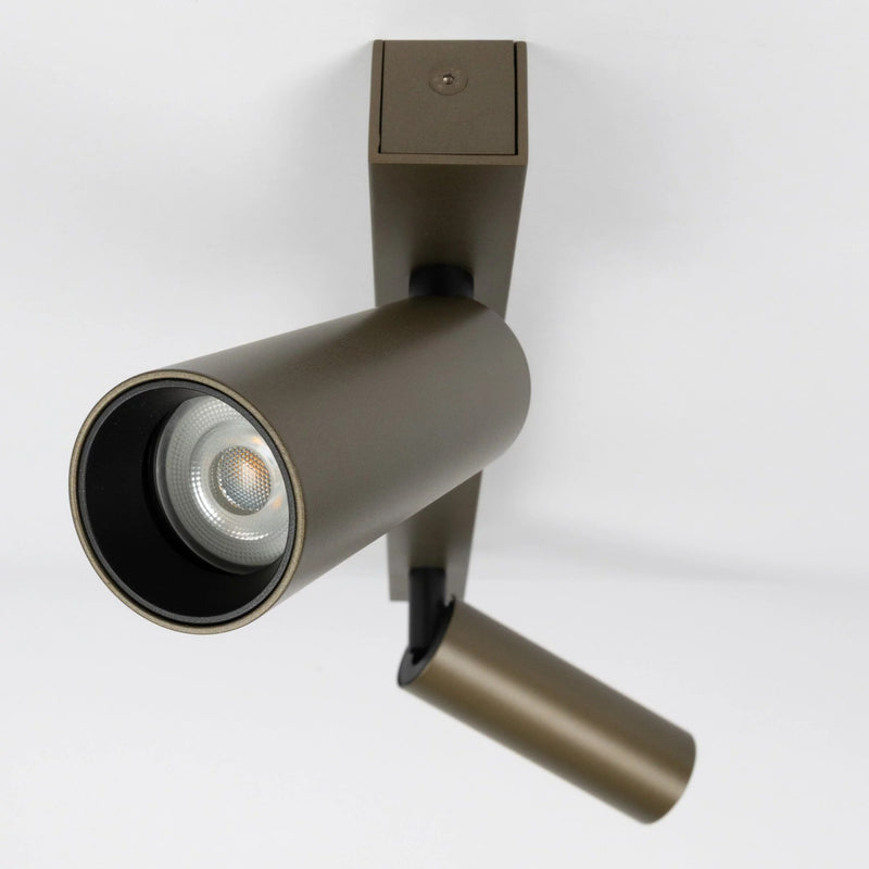 Vigo 2 Opbouwspot Brons – Moderne Aluminium Plafondspot Dubbel GU10