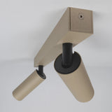 Vigo 2 Opbouwspot Champagne – Moderne Dubbele Aluminium Plafondspot