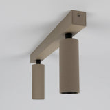 Vigo 2 Opbouwspot Champagne – Moderne Dubbele Aluminium Plafondspot