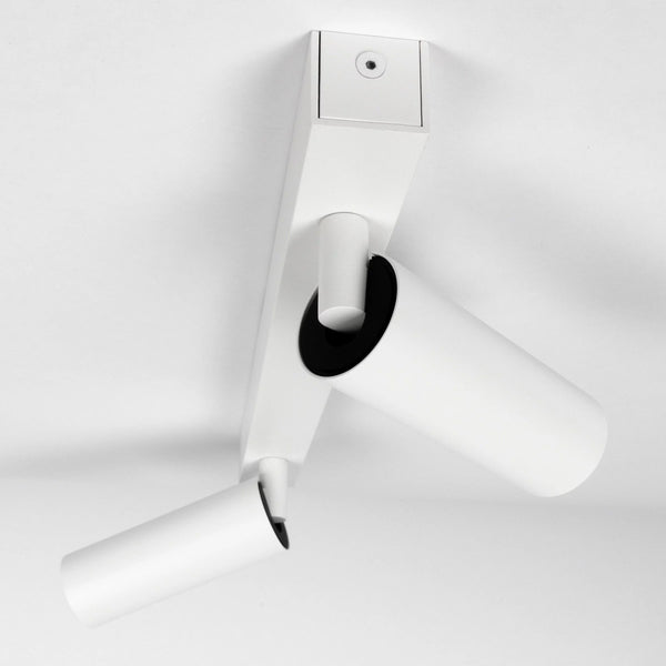 Vigo 2 Opbouwspot Wit – Moderne Dubbele Aluminium Plafondspot GU10