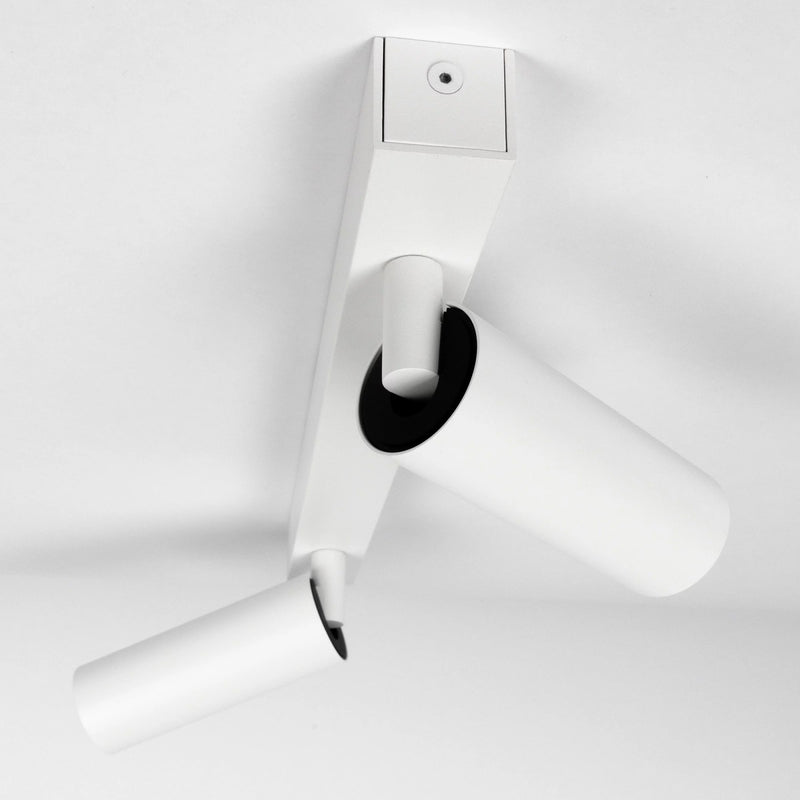 Vigo 2 Opbouwspot Wit – Moderne Dubbele Aluminium Plafondspot GU10