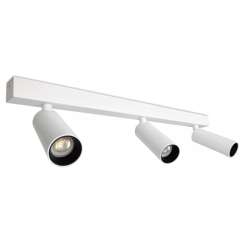Vigo 3 Opbouwspot Wit – Moderne Aluminium Plafondlamp met 3 GU10 Spots, Kantelbaar & Draaibaar