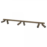 Vigo 6 Opbouwspot Brons – Aluminium Plafondlamp met 6 GU10 Spots, Kantelbaar & Draaibaar