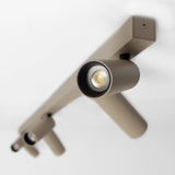 Vigo 6 Opbouwspot Champagne – Aluminium Plafondlamp met 6 GU10 Spots, Kantelbaar & Draaibaar