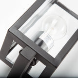 Wandlamp Huizen Zwart – Moderne RVS Buitenlamp met E27 Fitting