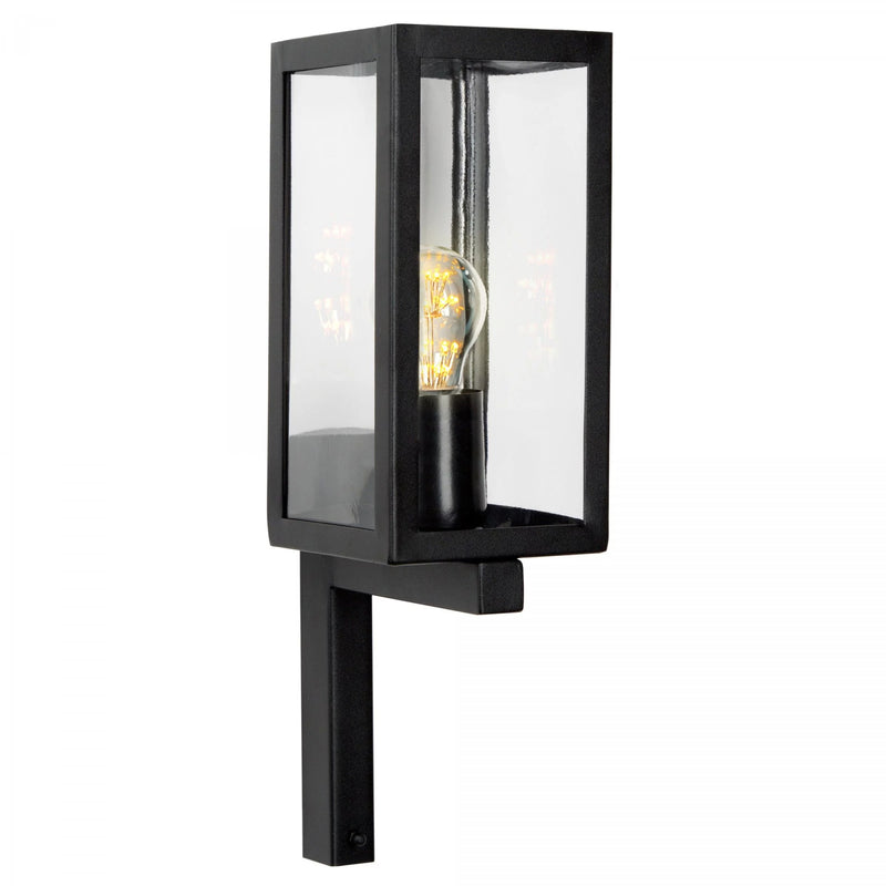 Wandlamp Huizen Zwart – Moderne RVS Buitenlamp met E27 Fitting