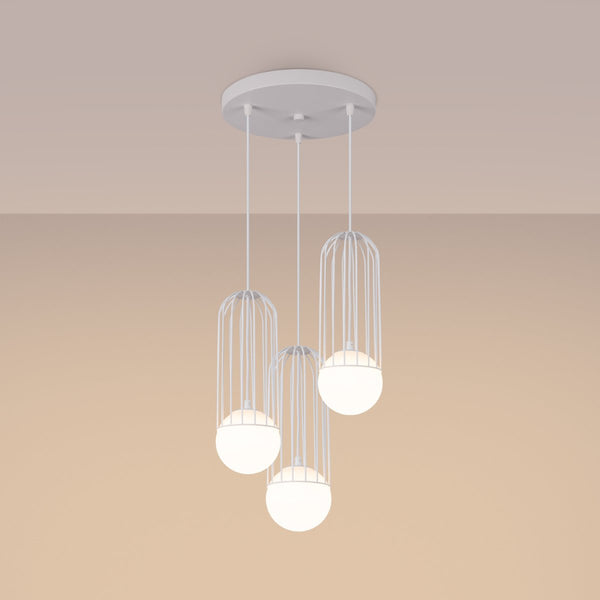 Lightinup Srl  - Witte Brina 3P Hanglamp