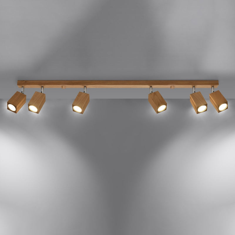 Lightinup SRL - Keke Eiken Plafondlamp 6 spots