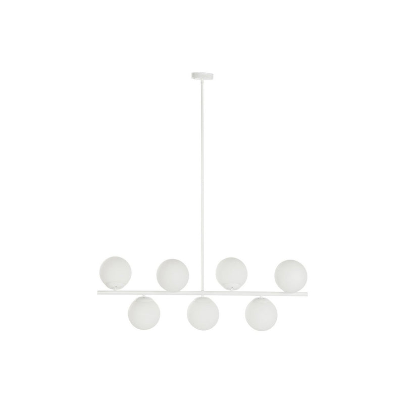Alexandra Meti - Metalen Glazen Plafondlamp 98X21X22 Witte Ballen