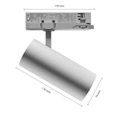 Andromeda 2 LED Railspot Wit/Zwart 15W-27W 36°-60° 3000K/4000K