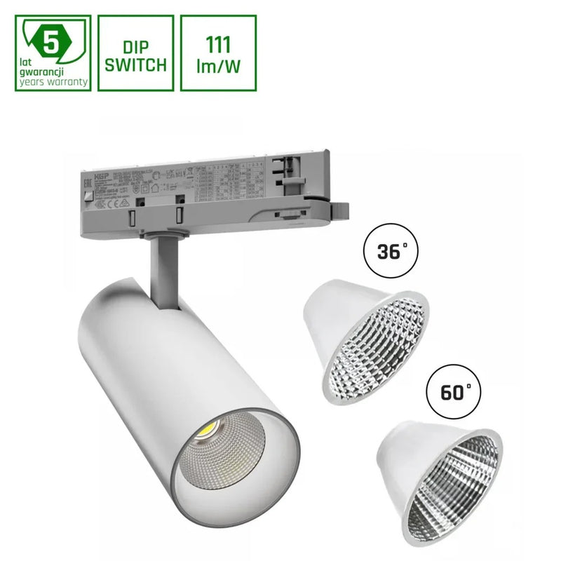 Andromeda 2 LED Railspot Wit/Zwart 15W-27W 36°-60° 3000K/4000K