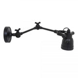 Indigo Swing Opbouwspot Zwart Messing – Draaibare GU10 Wand- & Plafondlamp