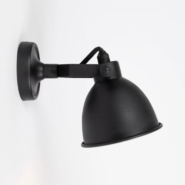 Maxim Cover Spot Zwart Messing – Draaibare Wandlamp E14 Fitting