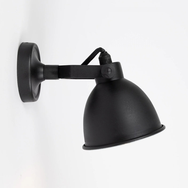 Maxim Cover Spot Zwart Messing – Draaibare Wandlamp E14 Fitting