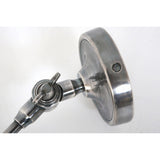 Indigo Swing Opbouwspot Zilver Messing – Draaibare GU10 Wand- & Plafondlamp